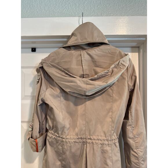 BCBGeneration Beige Jacket with Zip in Hood Size Small - Picture 8 of 10